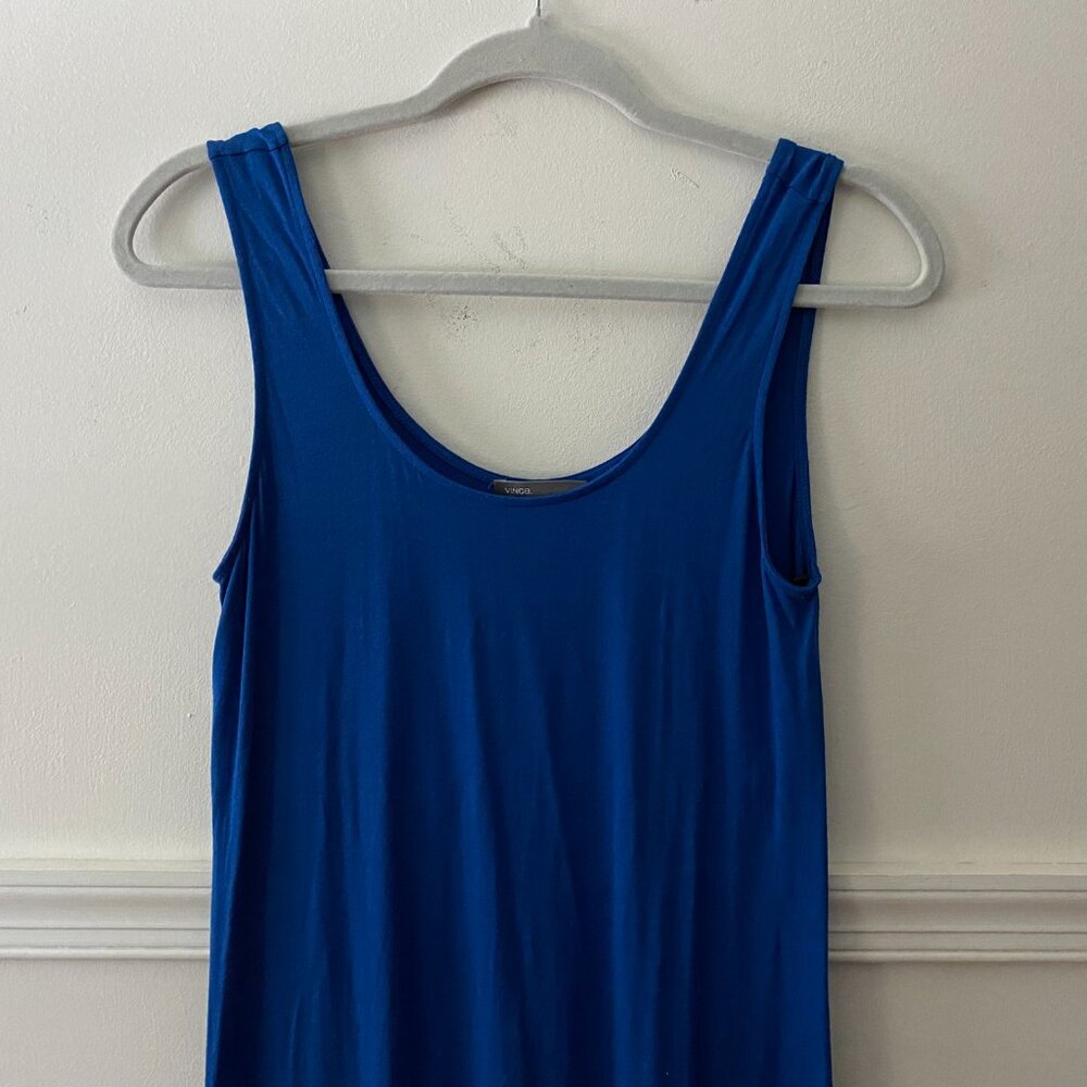 Vince Blue Jersey‎ Sleeveless Maxi Dress Size Medium - Picture 3 of 8